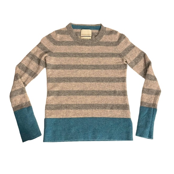 Cynthia Rowley 100% 2-Ply Cashmere Stripes Sweater Size XXS‎ - Picture 1 of 4